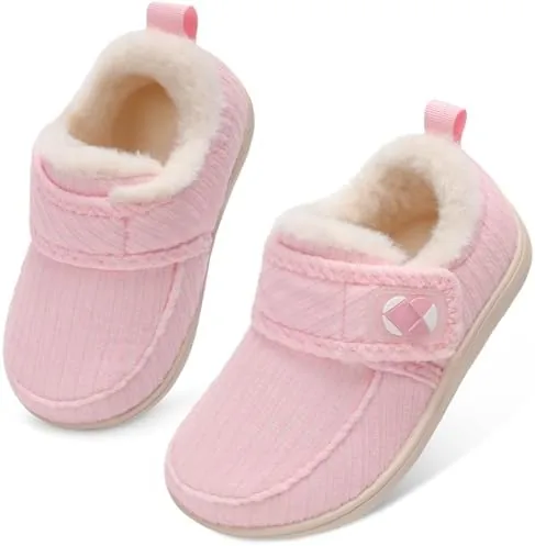 centipede demon toddler slippers fuzzy kids house slippers rubber soles toddler winter shoes wide boots for indoor outdoor 12 little kid