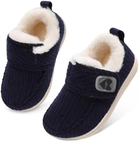 centipede demon toddler slippers fuzzy kids house slippers rubber soles toddler winter shoes wide boots for indoor outdoor 5 toddler